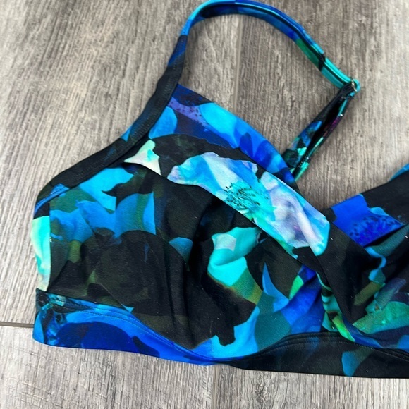 34B/C Athleta Blue Print Twister‎ Bikini Top - Picture 2 of 12
